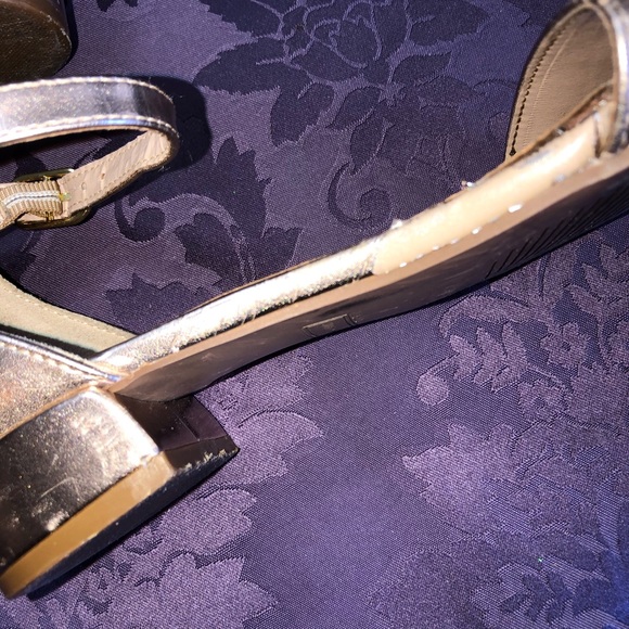 STUART WEITZMAN SIZE 2 PENELOPE NOLA ROSE GOLD SANDAL ANKLE STRAP ZIP UP BACK - Picture 5 of 7